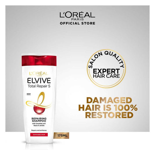 Buy L'oreal Paris Elvive Total Repair 5 Shampoo For Damaged Hair 175 - Ml online in Pakistan. 100% Authentic produc at Glamivo.pk. Fast shipping with cash on delivery