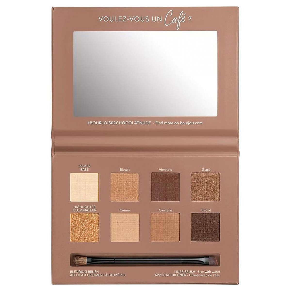 Buy Bourjois Rue Du Cafe Eyeshadow Palette - 02 Chocolat Nude Edition online in Pakistan. 100% Authentic produc at Glamivo.pk. Fast shipping with cash on delivery