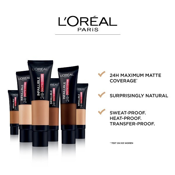 Buy L'Oreal Paris Infallible Matte Cover Foundation online in Pakistan. 100% Authentic produc at Glamivo.pk. Fast shipping with cash on delivery