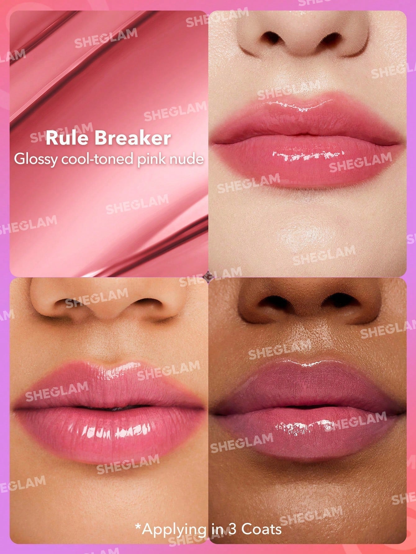 Buy SHEGLAM Mirror Kiss High-Shine Lipstick-Rule Breaker online at Glamivo. 100% Authentic Product Guarantee. Fast & Free Shipping all over the Pakistan. Cash on Delivery Available.