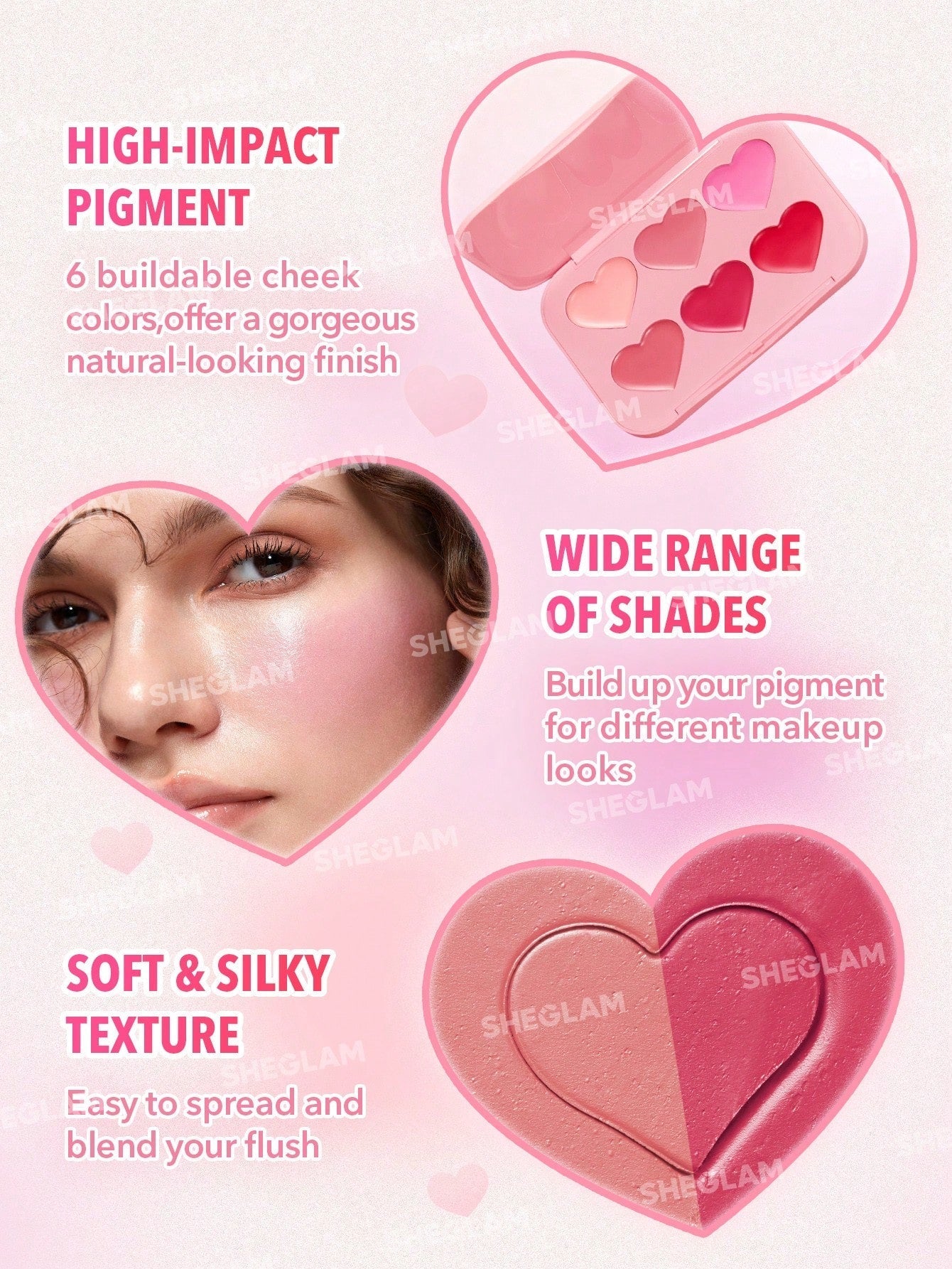 Buy SHEGLAM Flush Crush Cream Blush Palette-Blushing Bouquet online at Glamivo. 100% Authentic Product Guarantee. Fast & Free Shipping all over the Pakistan. Cash on Delivery Available.