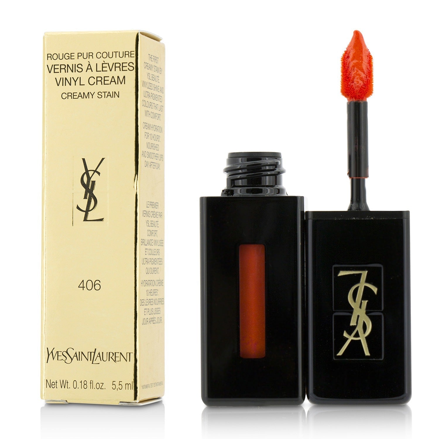 Buy Yves Saint Laurent Rouge Pur Couture Vinyl Cream - 406 Orange Electro online in Pakistan. 100% Authentic produc at Glamivo.pk. Fast shipping with cash on delivery