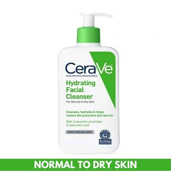 Shop CeraVe Hydrating Cleanser For Normal to Dry Skin - 236 ml online in Pakistan. 100% Authentic produc at Glamivo.pk. Fast shipping with cash on delivery