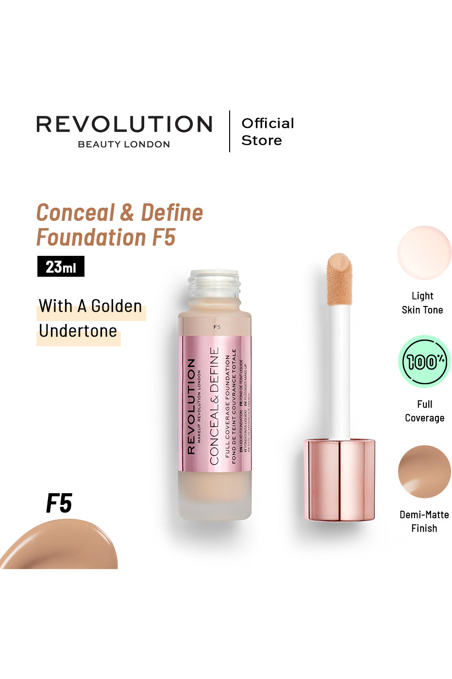 Buy Revolution Makeup Conceal & Define Foundation online in Pakistan. 100% Authentic produc at Glamivo.pk. Fast shipping with cash on delivery