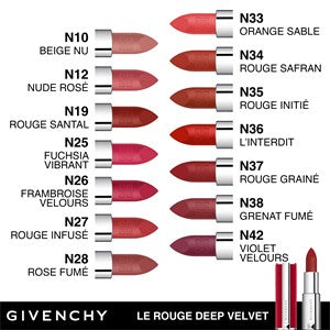 Buy Givenchy Le Rouge Deep Velvet Lipstick - 33 Orange Sable online in Pakistan. 100% Authentic produc at Glamivo.pk. Fast shipping with cash on delivery