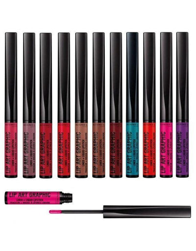 Buy Rimmel London Lip Art Graphic Liner & liquid Lipstick - 810 Be Free online in Pakistan. 100% Authentic produc at Glamivo.pk. Fast shipping with cash on delivery