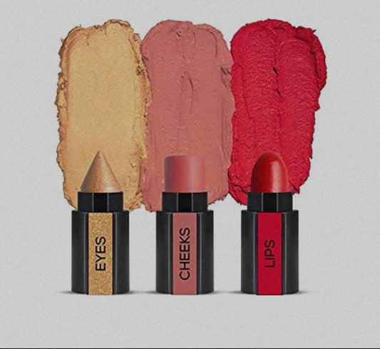 Buy 3 in 1 Makeup Stick With Eyeshadow, Blush & Lipstick online in Pakistan. 100% Authentic produc at Glamivo.pk. Fast shipping with cash on delivery