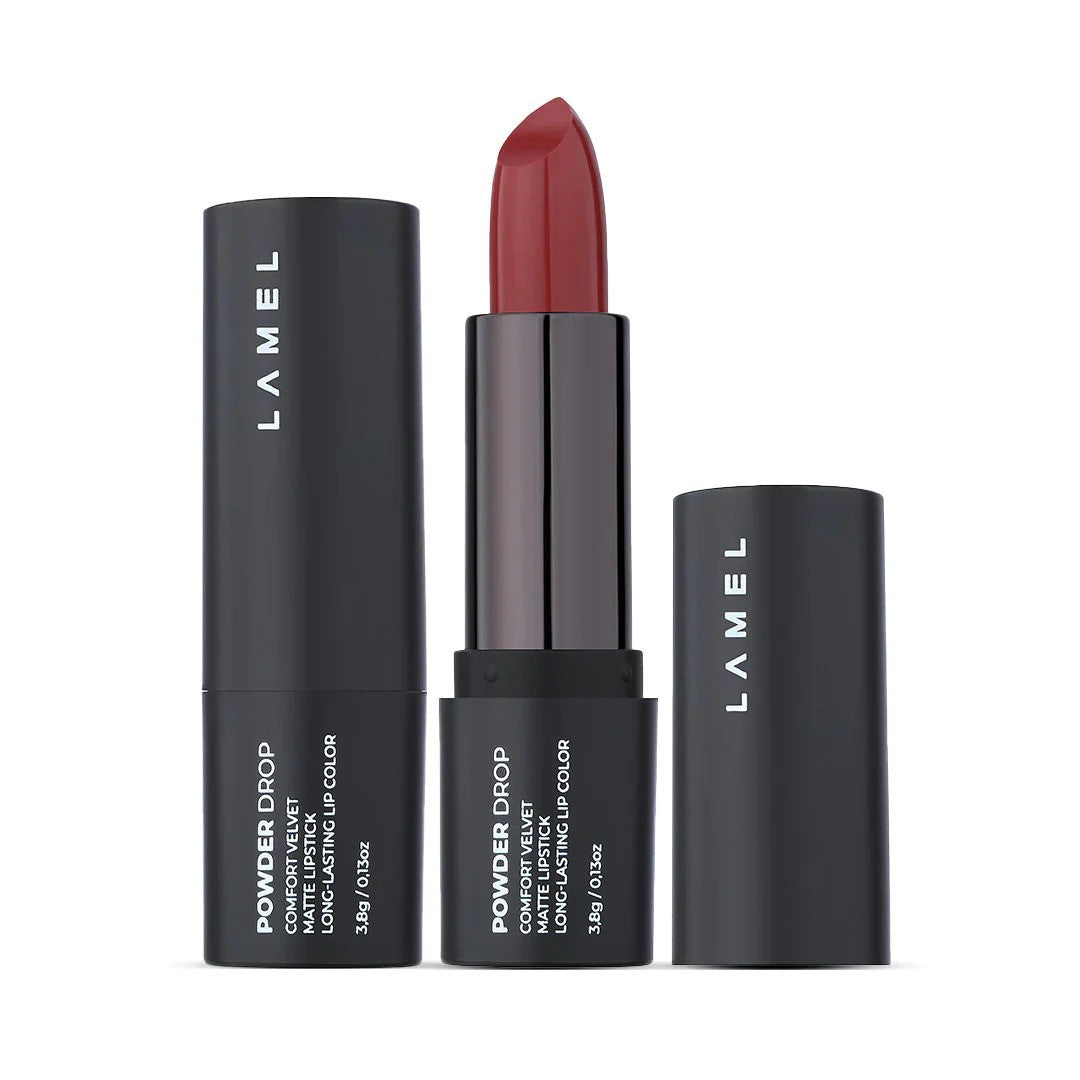 Buy LAMEL Lipstick Powder Drop ?401 Cold Beige online at Glamivo. 100% Authentic Product Guarantee. Fast & Free Shipping all over the Pakistan. Cash on Delivery Available.