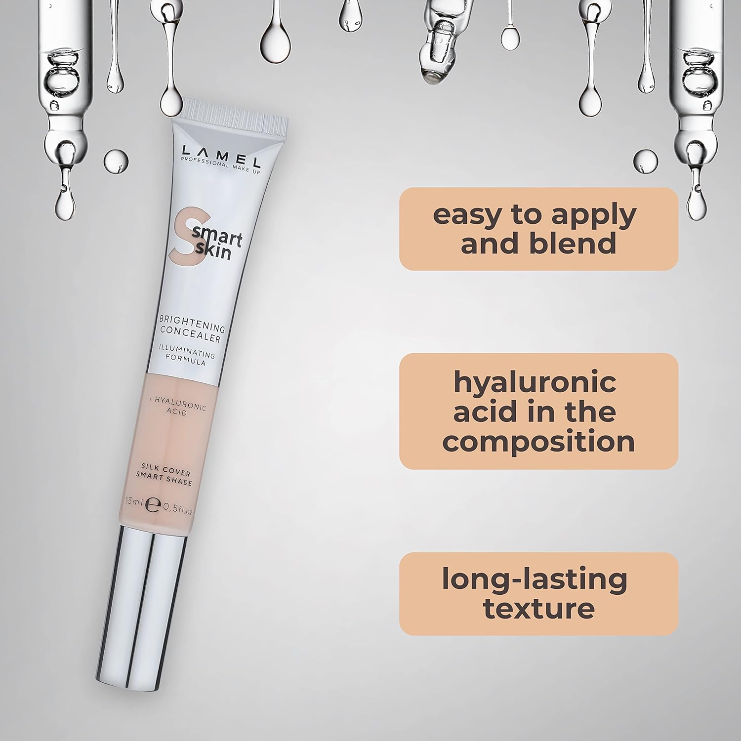 Buy LAMEL Smart Skin Brightening Concealer ?401 Light Beige online at Glamivo. 100% Authentic Product Guarantee. Fast & Free Shipping all over the Pakistan. Cash on Delivery Available.