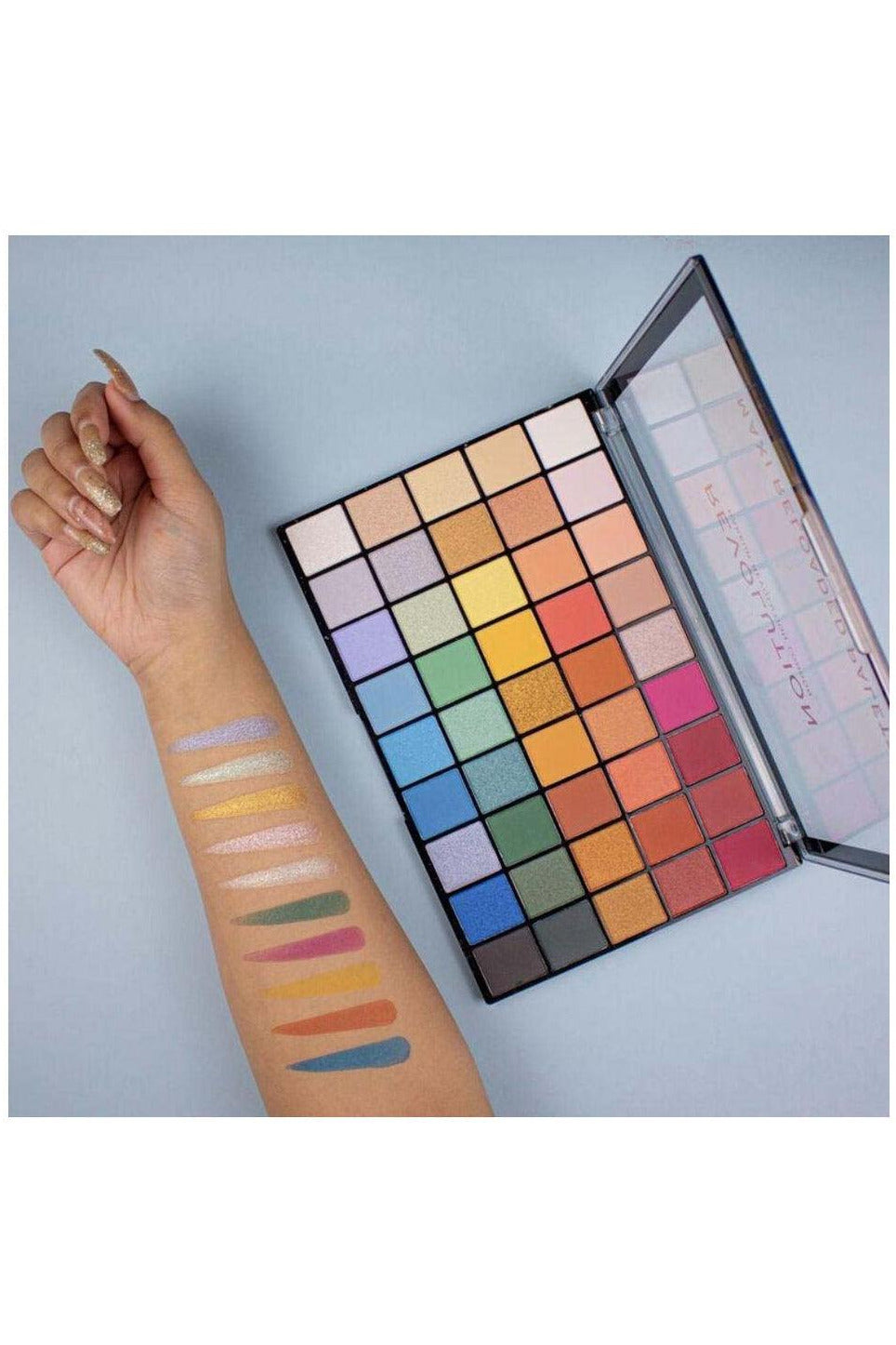 Buy Revolution Maxi Reloaded Eyeshadow Palette - Big Shot online in Pakistan. 100% Authentic produc at Glamivo.pk. Fast shipping with cash on delivery