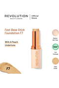 Buy Makeup Revolution Fast Base Stick Foundation F7 online at Glamivo. 100% Authentic Product Guarantee. Fast & Free Shipping all over the Pakistan. Cash on Delivery Available.