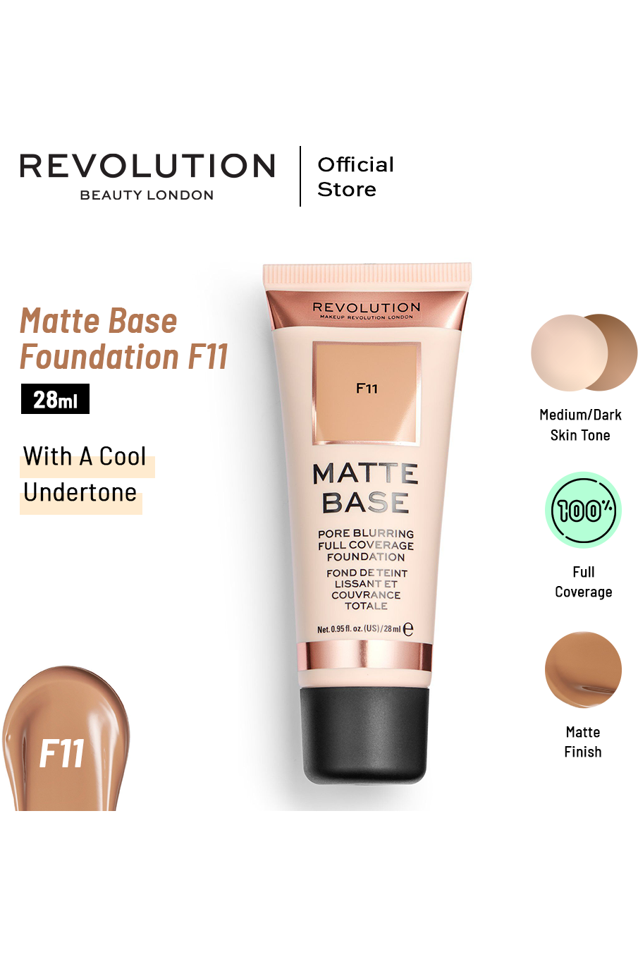 Buy Revolution Matte Base Foundation online in Pakistan. 100% Authentic produc at Glamivo.pk. Fast shipping with cash on delivery