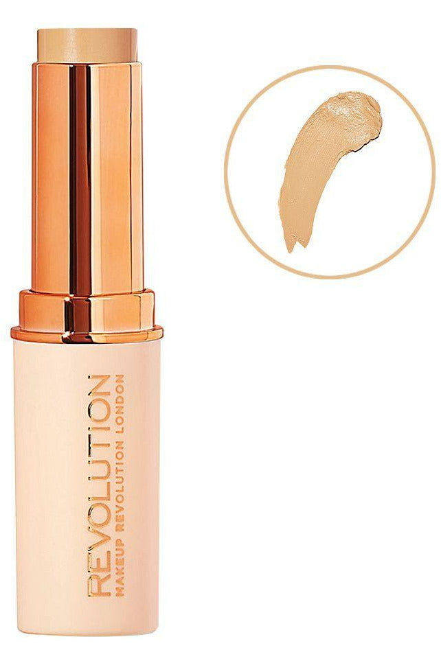 Buy Makeup Revolution Fast Base Stick Foundation F9 online at Glamivo. 100% Authentic Product Guarantee. Fast & Free Shipping all over the Pakistan. Cash on Delivery Available.