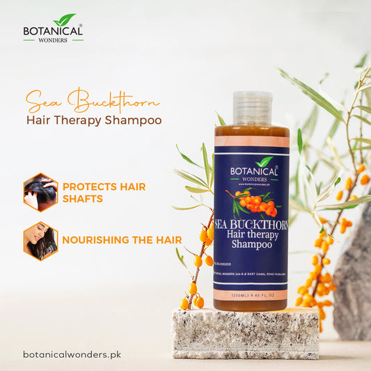 Buy Botanical Wonders Sea Buckthorn Hair Therapy Shampoo - 250ml online in Pakistan. 100% Authentic produc at Glamivo.pk. Fast shipping with cash on delivery