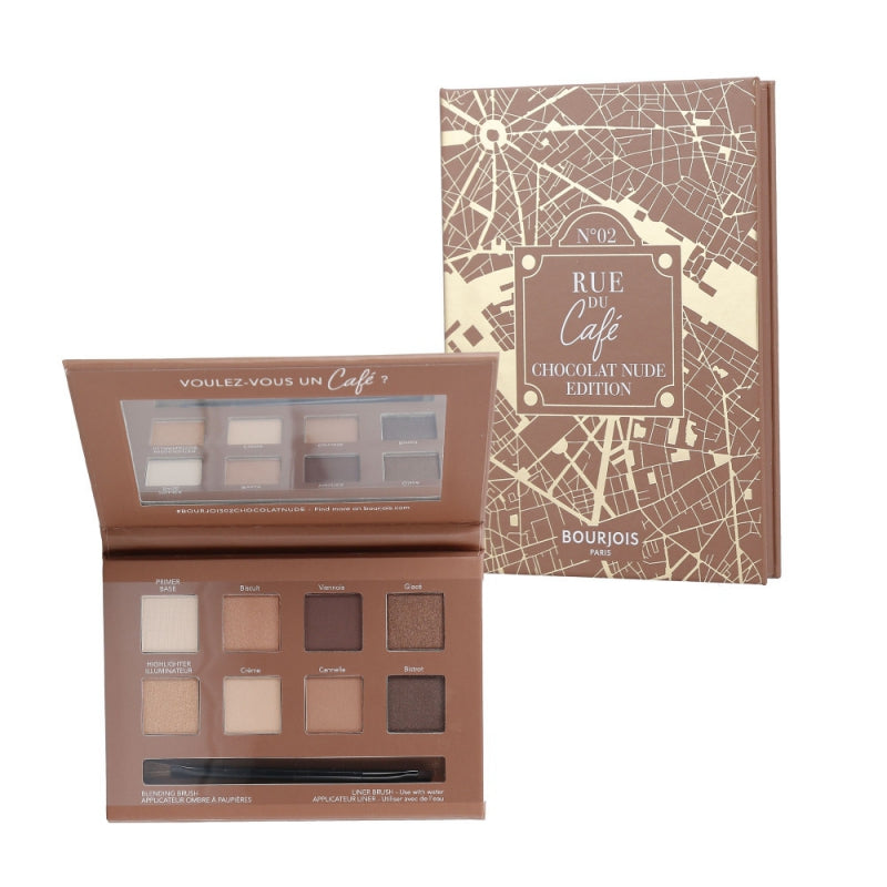 Buy Bourjois Rue Du Cafe Eyeshadow Palette - 02 Chocolat Nude Edition online in Pakistan. 100% Authentic produc at Glamivo.pk. Fast shipping with cash on delivery