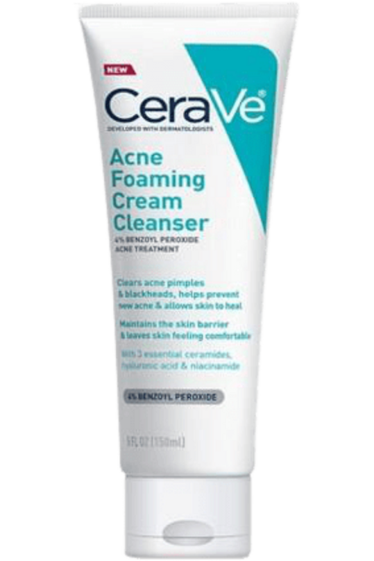 Shop CeraVe Acne Foaming Cream Cleanser 158ml online in Pakistan. 100% Authentic produc at Glamivo.pk. Fast shipping with cash on delivery