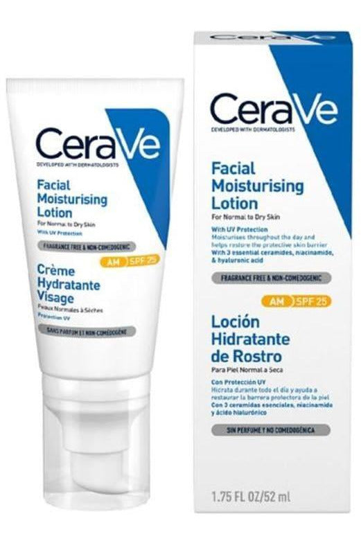 Shop CeraVe AM Facial Moisturising Lotion SPF 25 52ml online in Pakistan. 100% Authentic produc at Glamivo.pk. Fast shipping with cash on delivery