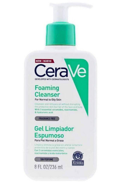 Shop CeraVe Foaming Cleanser for Normal to Oily Skin - 236ml online in Pakistan. 100% Authentic produc at Glamivo.pk. Fast shipping with cash on delivery