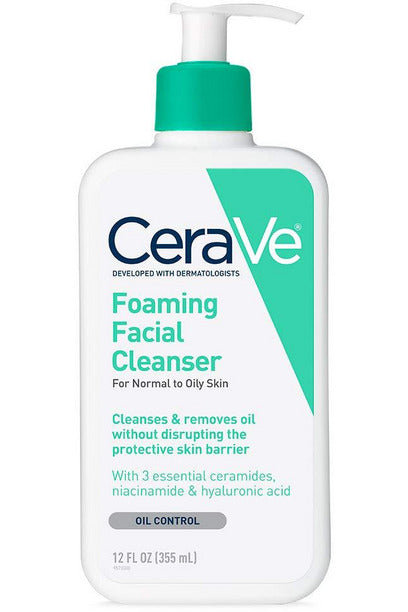 Shop CeraVe Foaming Facial Cleanser for Normal to Oily Skin - 355ml online in Pakistan. 100% Authentic produc at Glamivo.pk. Fast shipping with cash on delivery