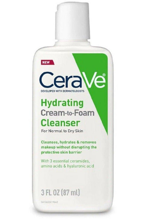 Shop CeraVe Hydrating Cream to Foam Cleanser For Normal to Dry Skin 87ml online in Pakistan. 100% Authentic produc at Glamivo.pk. Fast shipping with cash on delivery