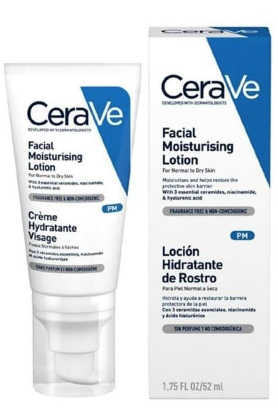 Shop CeraVe PM Facial Moisturising Lotion For Normal to Dry Skin - 52ml online in Pakistan. 100% Authentic produc at Glamivo.pk. Fast shipping with cash on delivery