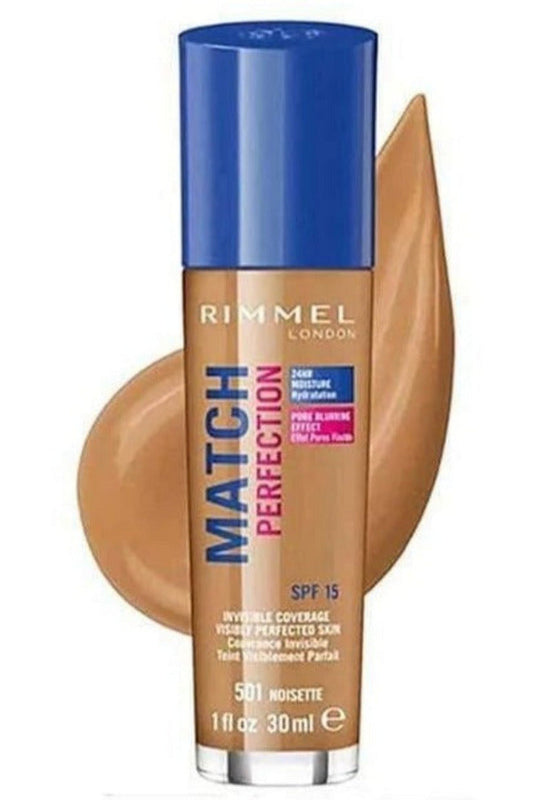 Buy Rimmel London Match Perfection Foundation - 501 Noisette online in Pakistan. 100% Authentic produc at Glamivo.pk. Fast shipping with cash on delivery