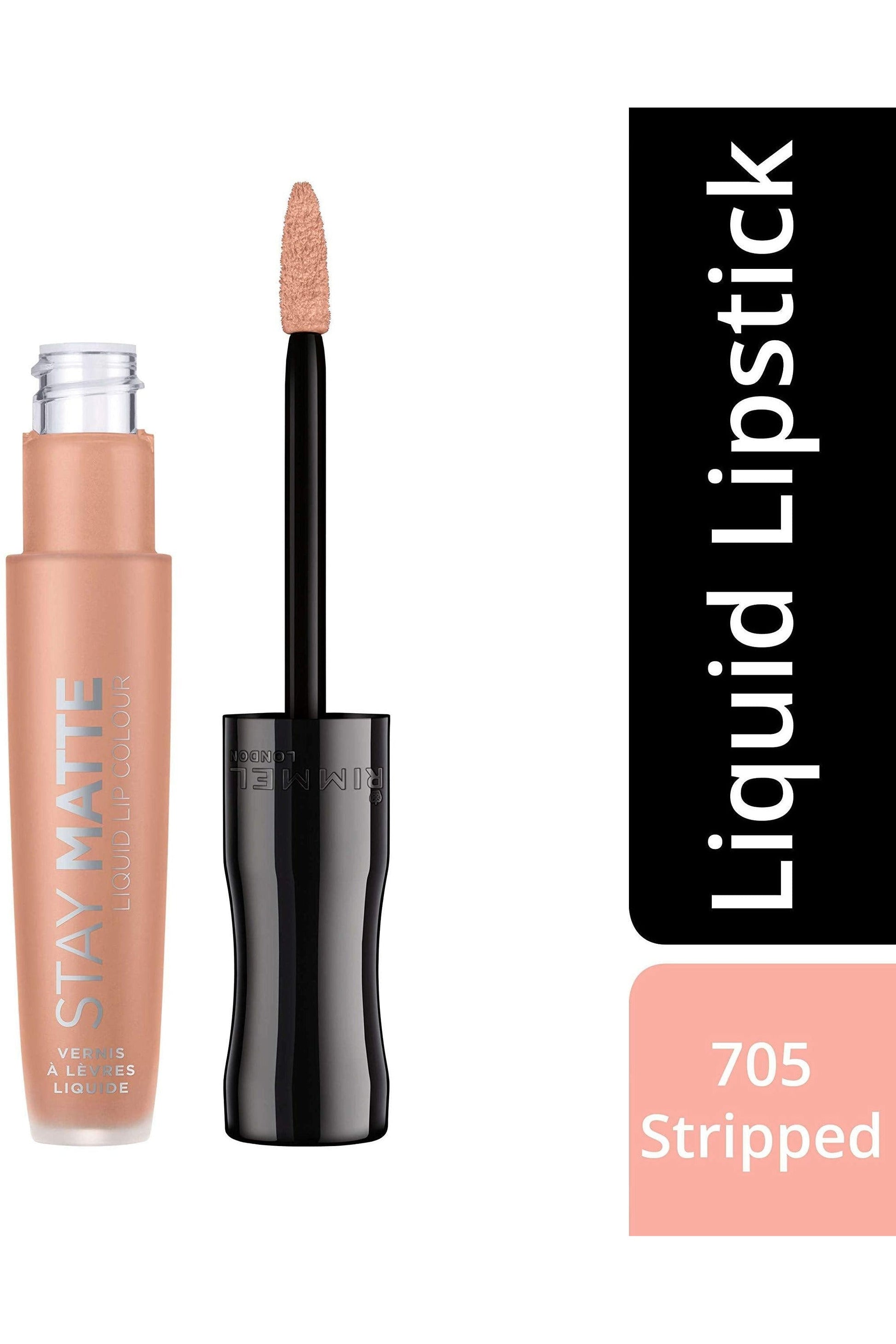 Buy Rimmel London Stay Matte Liquid Lip Colour - 705 Stripped online in Pakistan. 100% Authentic produc at Glamivo.pk. Fast shipping with cash on delivery