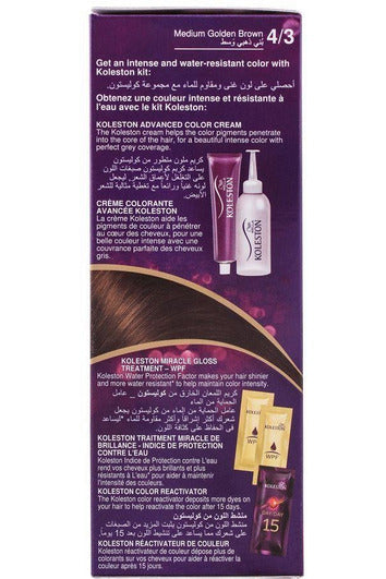 Buy Wella Koleston Kit 4/3 Medium Golden Brown online in Pakistan. 100% Authentic produc at Glamivo.pk. Fast shipping with cash on delivery