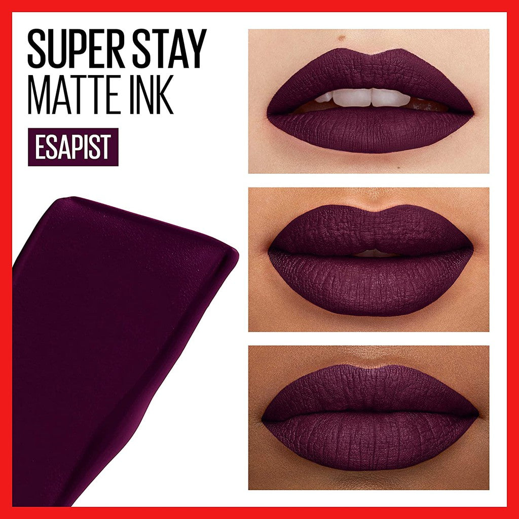 Shop Maybelline Superstay Matte Ink Liquid Lipstick - 45 Escapist online in Pakistan. 100% Authentic produc at Glamivo.pk. Fast shipping with cash on delivery