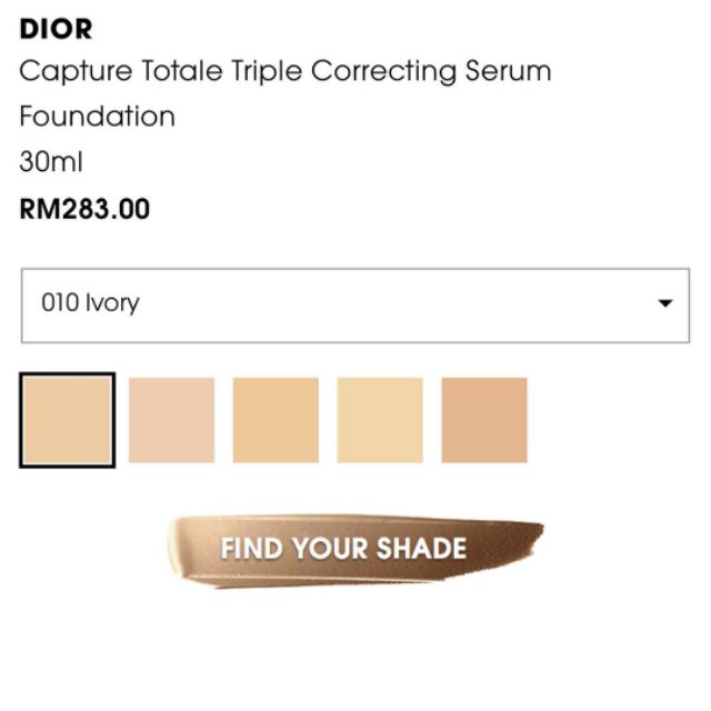 Buy Dior Capture Totale Triple Correcting Serum Foundation - 010 Ivory online in Pakistan. 100% Authentic produc at Glamivo.pk. Fast shipping with cash on delivery