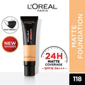 Buy L'oreal Paris Infallible 24h Matte Cover Liquid Foundation - 118 Rose Linen online in Pakistan. 100% Authentic produc at Glamivo.pk. Fast shipping with cash on delivery