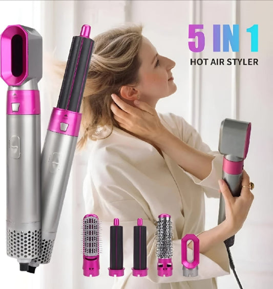 One Step - 5 in 1 Multifunctional Hair Dryer Styling Tool - Hot Air Brush Tool in Pakistan 