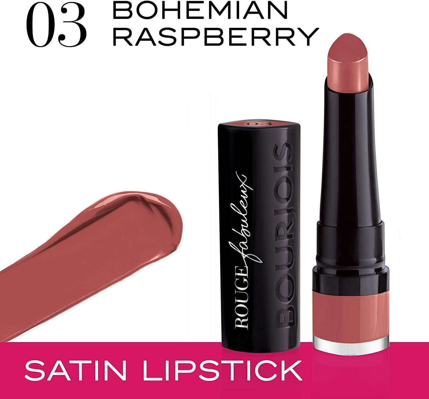 Buy Bourjois Rouge Fabuleux Lipstick - 003 Bohemian Raspberry online in Pakistan. 100% Authentic produc at Glamivo.pk. Fast shipping with cash on delivery