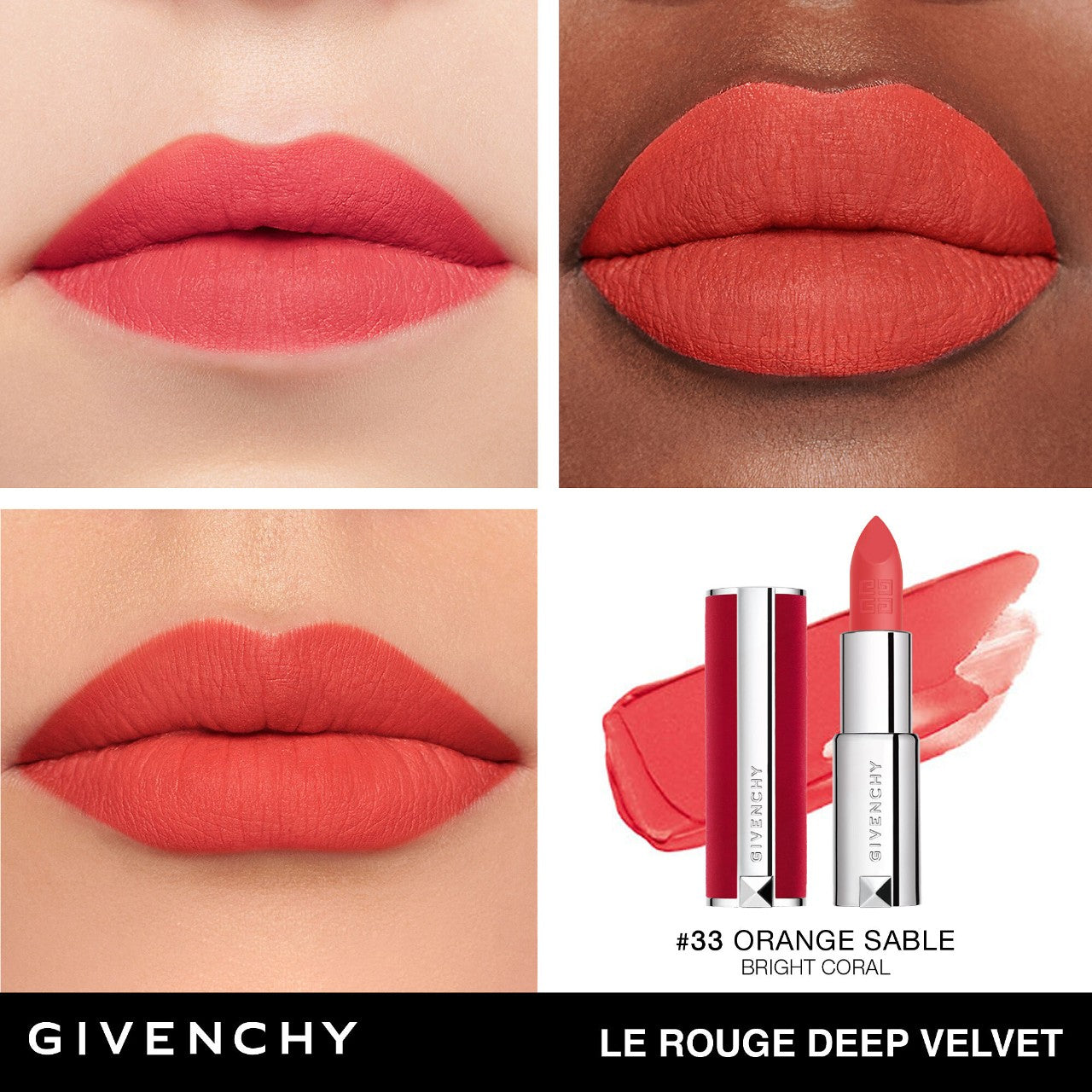 Buy Givenchy Le Rouge Deep Velvet Lipstick - 33 Orange Sable online in Pakistan. 100% Authentic produc at Glamivo.pk. Fast shipping with cash on delivery